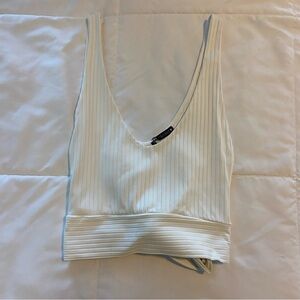 Zara Cropped tie-back tank, medium